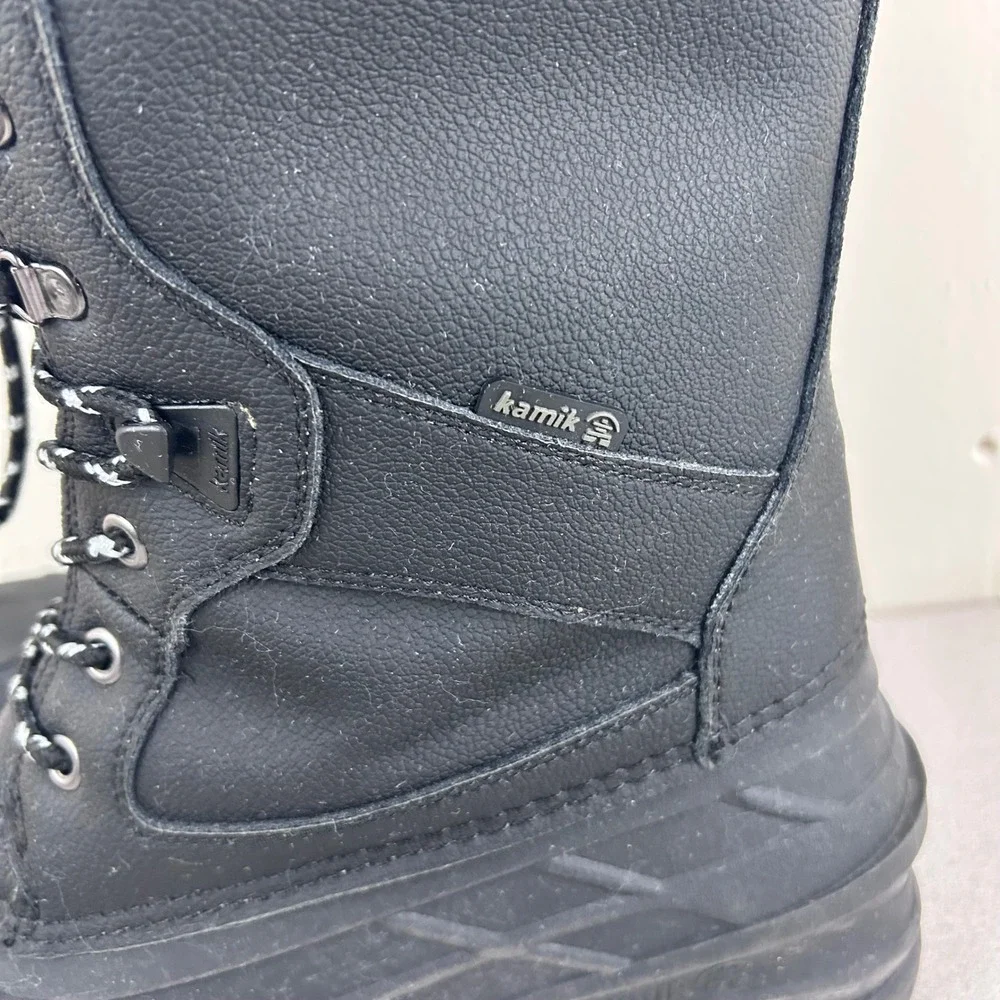 Kamik NationPro Winter Boots‎ Mens 11/10 Black Waterproof Insulated Thinsulate *